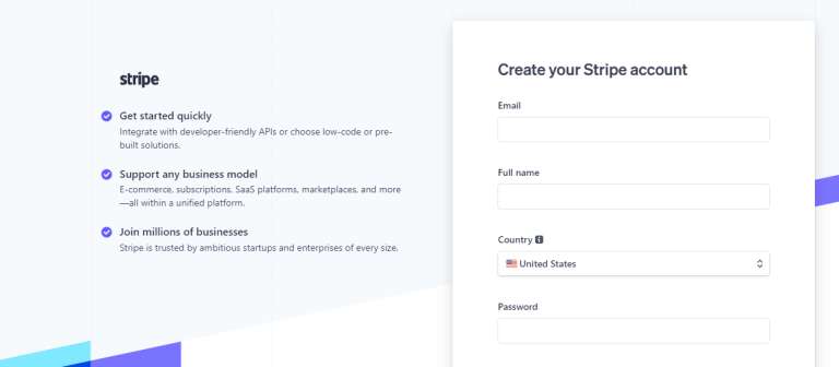 Stripe Signup