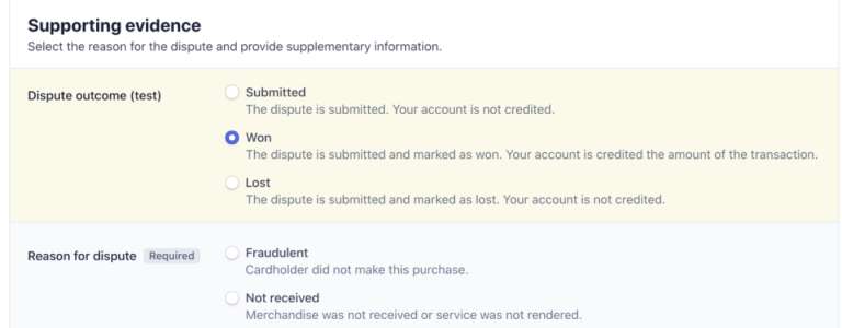 stripe chargeback