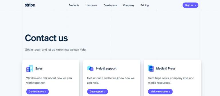 Stripe Customer Support
