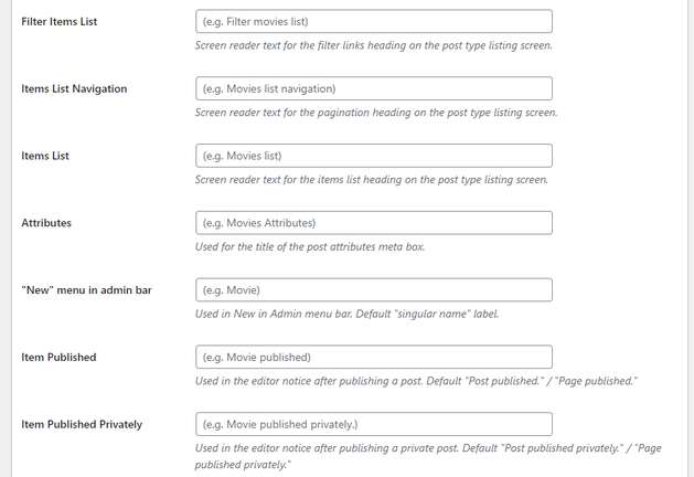 Add attributes to your custom post type 4