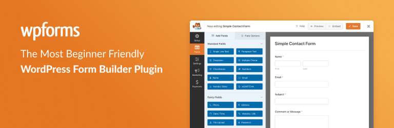 wpforms lite plugin banner