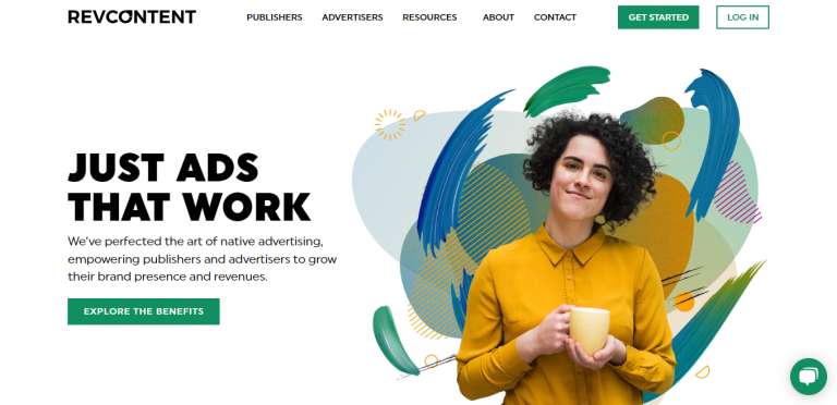 RevContent website homepage