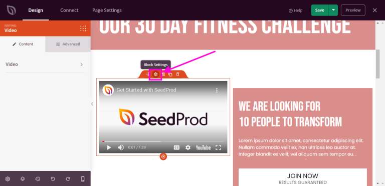 seedprod edit video