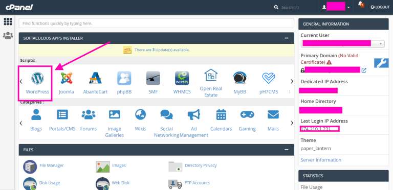Install WordPress 1