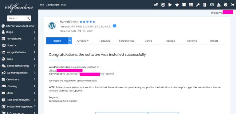 Install WordPress 4