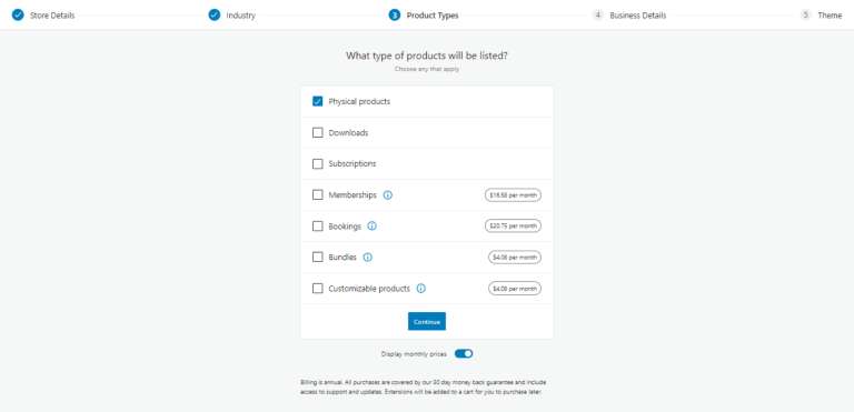 Use the WooCommerce Wizard to configure your store 3