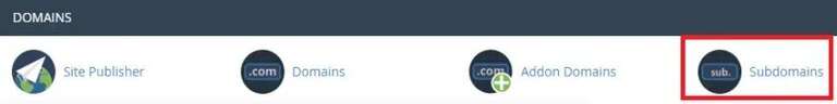 Subdomains