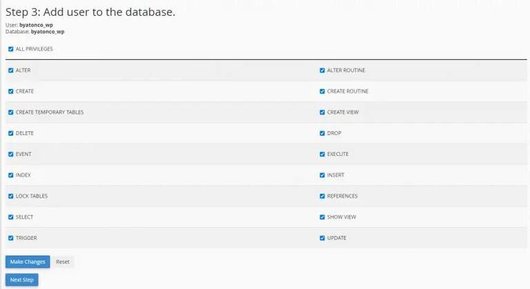 Add Users to My SQL Databases