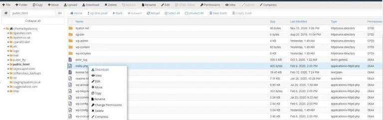 Managing Files in cPanel