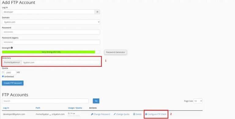 SFTP and FTP Managing Files in cPanel