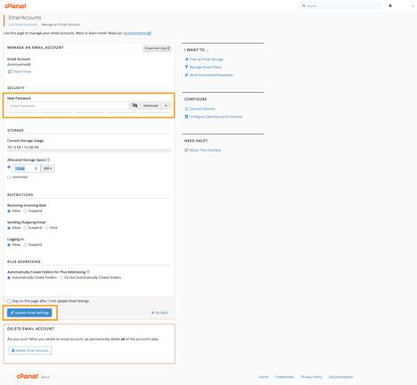 How to Change Your Email Account’s Password through cPanel and Webmail Interface3