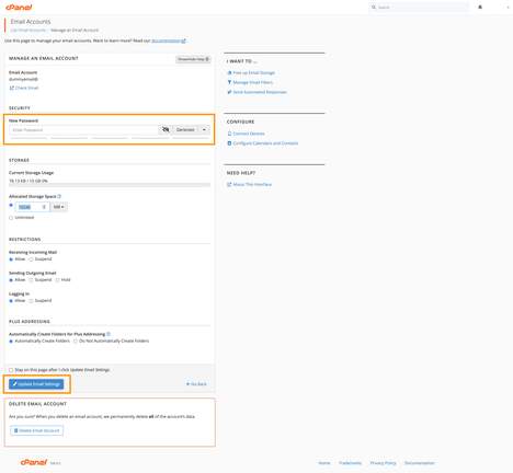 How to Change Your Email Account’s Password through cPanel and Webmail Interface3