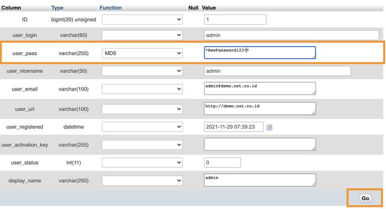 How to Reset WordPress Admin Password From phpMyAdmin3